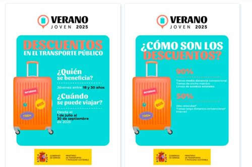 Descuentos de hasta el 90% en trenes y buses: así es el nuevo Verano Joven 2025