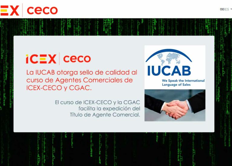 La IUCAB otorga sello de calidad al curso de Agentes Comerciales de ICEX-CECO y CGAC.